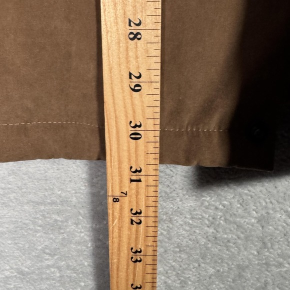 Roundtree & Yorke Jacket Mens Large Brown Zip Front Lined Coat Casual Outerwear - Picture 10 of 11